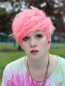 Pink Pixie Short Hair